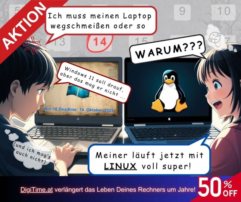 Aktion 2025 Linux statt Windows